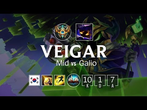 Veigar Mid vs Galio - KR Challenger Patch 8.2
