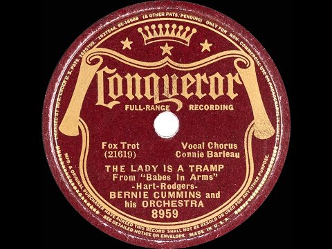 1937 Bernie Cummins - The Lady Is A Tramp (Connie Barleau, vocal)