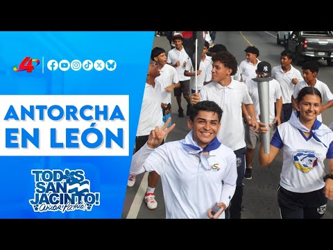 🇳🇮 Antorcha de la Libertad y Unidad Centroamericana llega a Quezalguaque y Telica, León