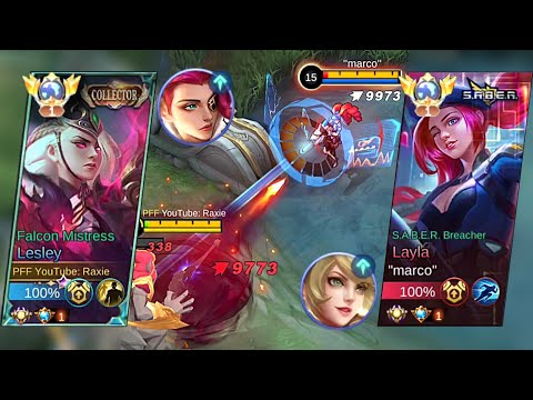 TOP 1 GLOBAL BUFFED LESLEY VS TOP 1 GLOBAL REVAMPED LAYLA! (WHO'S STRONGER?) - INTENSE RANK GAMEPLAY