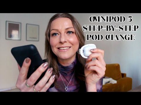 Changing an Omnipod 5 Pod - Step by step insertion for type 1 diabetes
