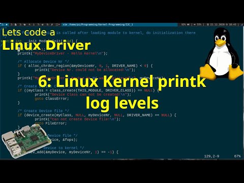 Let's code a Linux Driver: 6- printk log levels