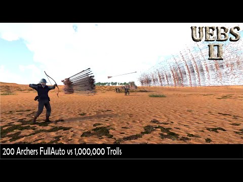 200 SUPER ARCHERS 6,000,000 RPM vs 1,000,000 GIANT TROLLS | Ultimate Epic Battle Simulator 2 | UEBS2