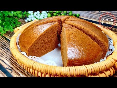 Traditional Cantonese Brown Sugar Steamed Sponge Cake