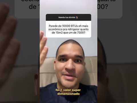 Vídeo: 10.000 BTUs vs 7.500 BTUs: qual é mais econômico p/ 15 m²?