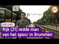 Rijk (21) redt man van het spoor in Brummen