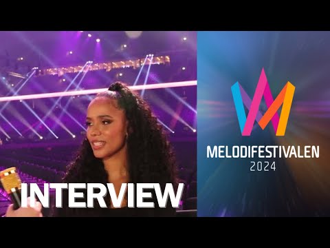 Jacqline - "Effortless" Interview ( Melodifestivalen 2024 Grand Final Genrep, Stockholm)