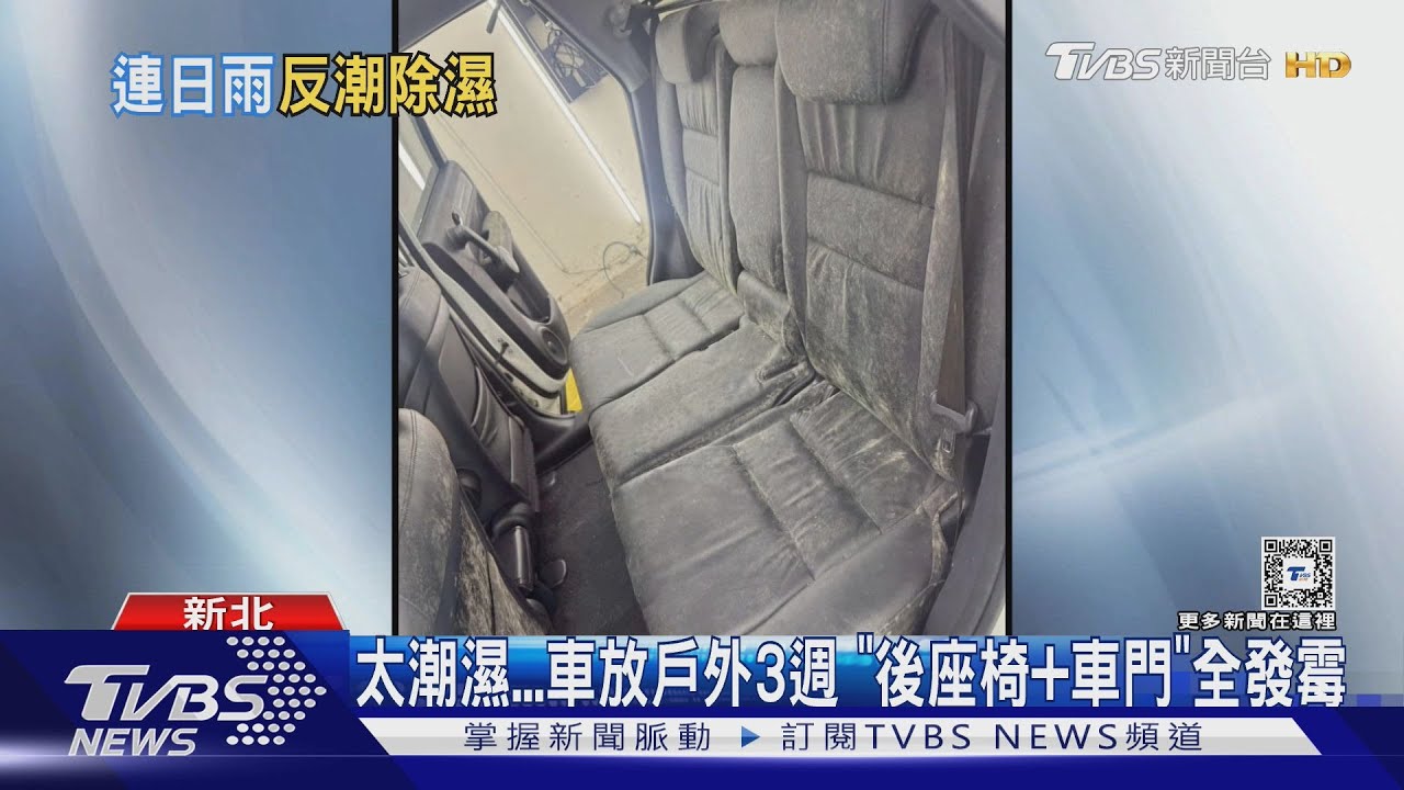 太潮濕...車放戶外3週「後座椅+車」全發霉