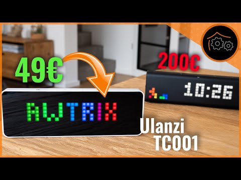 Günstige Pixel-Uhr - viele Möglichkeiten dank Open-Source Awtrix Firmware! Ulanzi TC001