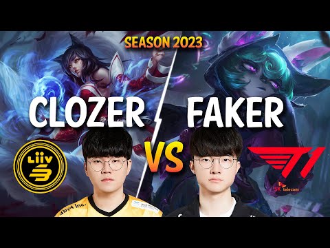 LSB Clozer vs T1 Faker - Clozer AHRI vs Faker VEX Mid - Patch 13.17 KR Ranked