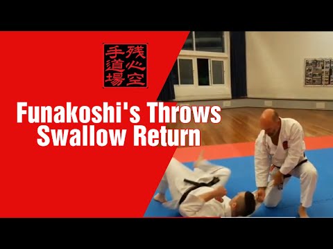 Funakoshi's Karate Throws - Tsubame-Gaeshi - Swallow-Return