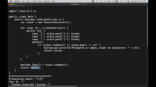 LEETCODE 20 : VALID PARENTHESIS : JAVA SOLUTION