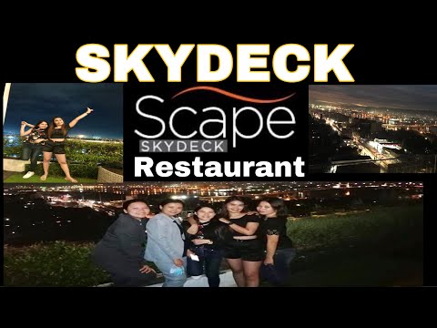 Skydeck|Restaurante Scape skydeck|Azon Residences|Restaurante romântico em cebu|Melhor lugar para comer