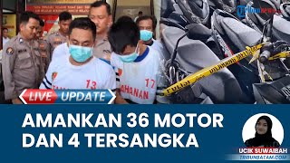4 Tersangka Curanmor di Batam Diringkus, Polda Kepri Amankan 36 Sepeda Motor Hasil Curian