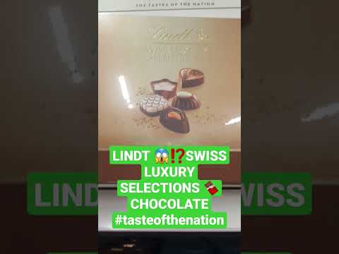 LINDT 😱⁉️SWISS LUXURY SELECTIONS 🍫CHOCOLATE #tasteofthenation  #ASMR#Shorts#trending#viral #Sounds