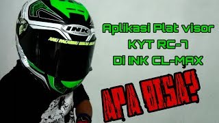 Pengaplikasian Flat visor KYT RC-7 di INK CL-Max