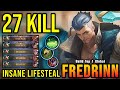 2x SAVAGE & 3x MANIAC!! 27 Kills Fredrinn + Revitalize Be Like - Build Top 1 Global Fredrinn ~ MLBB