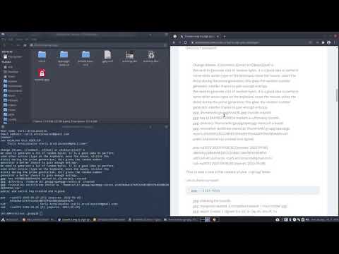 ArcoLinux : 1623 Carli 8 - creating signing keys for Carli