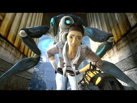 Alyx Stabbed by Combine Hunter (Half-Life 2: Ep2)