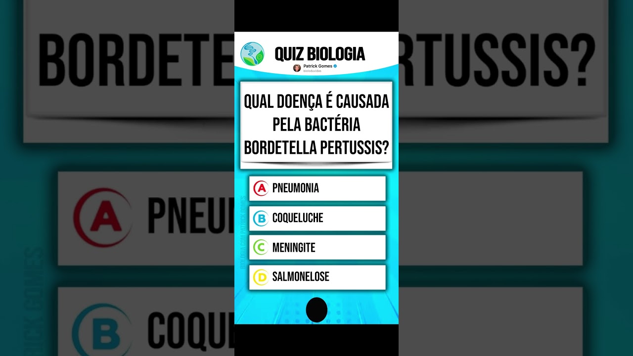 Quiz de perguntas e respostas de Biologia #quiz #biologia (QUIZ 14)