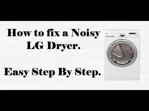 How to fix a squeaking banging noisy LG Dryer. Easy step by step replacing drum rollers.