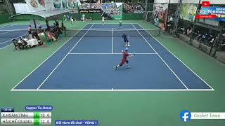 Giải đấu Tennis Độc Lạ, Trận đấu gay cấn giữa Team Hoàn và 2 cao thủ cầm ghế đẩu