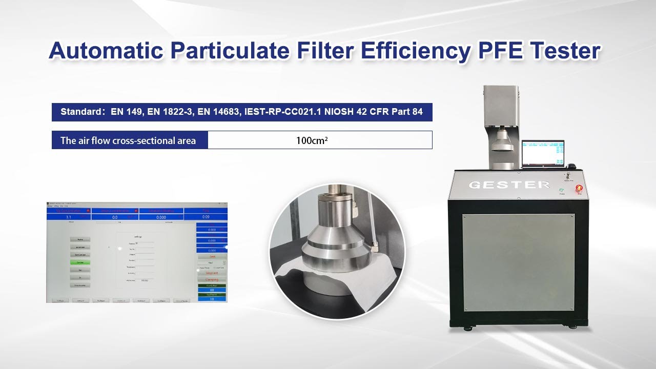 Face Mask Particulate Filtration Efficiency Tester PFE Testing Equipment