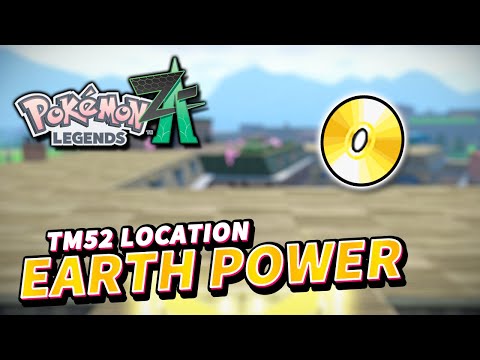 Pokemon Legends Z-A How to get EARTH POWER TM (TM52 Earth Power Location)