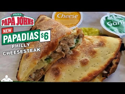 Papa John's® PHILLY CHEESESTEAK PAPADIA Review! 🧀🥩