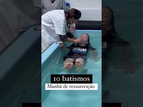 10 BATISMOS! ALELUIAA! #batismo #fé  #igrejarenasceremcristo