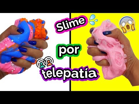 Slime por telepatia con juguetes y sorpresas increibles Video