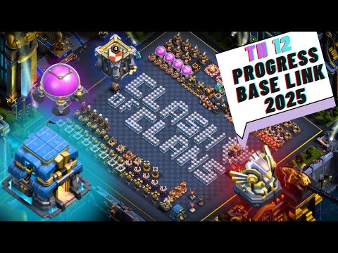 Town Hall 12 (Th12) New Progress Base With Copy Link 2025 | Funny/ Troll Base Clash of Clans