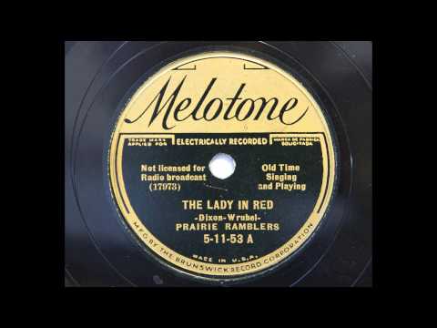 Prairie Ramblers - The Lady In Red (1935 hot string band)