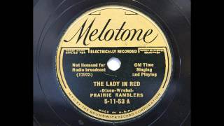 Prairie Ramblers - The Lady In Red (1935 hot string band)