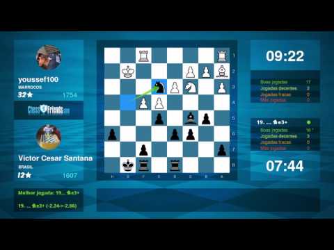 Chess Game Analysis: youssef100 - Victor Cesar Santana : 0-1 (By ChessFriends.com)
