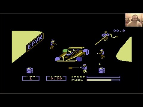Lukozer Retro Game Review 328 - Pitstop - Commodore 64