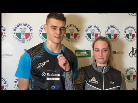 I finalisti di doppio misto David Salutt/Chiara Passeri e Gianmarco Bailetti/Martina Corsini