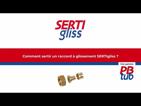 Comment sertir un raccord à glissement SERTIgliss sur un tube PER ? - format vidéo