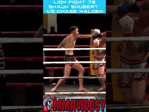 Knockdown Lion Fight 72 - Shaun Shubert vs Chase Walden #shorts #muaythai #lionfight
