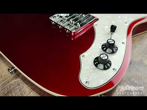 MyDream  Partcaster Custom Built - Thinline Candy Apple Red Quarter Sawn image 11