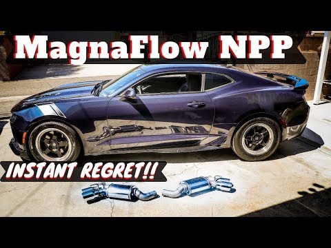 My 2016 Camaro SS gets Magnaflow NPP Axle Back exhaust system