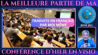 LA MEILLEURE PARTIE DE MA CONFÉRENCE D'HIER EN VISIO. "TRADUITE EN FRANÇAIS PAR MOI MÊME"