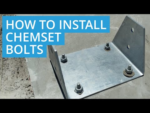 How to Install Chemset Bolts for Shed Footings (DIY)