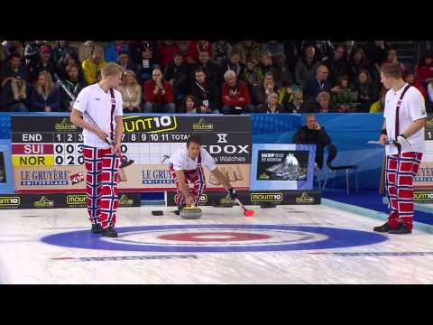 CURLING: NOR-SUI Euro Chps 2013 Men Final HIGHLIGHTS