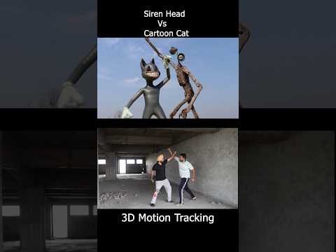 Giant Siren Head Vs Cartoon Cat Motion Capture #3dsingh #sirenhead #cartooncatsong  #cartooncat