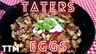 Air Roasted Potatoes and Scrambled Eggs in the Comfee Toaster Oven