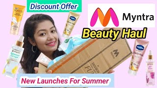 My First Myntra Beauty Haul 2023 | New Launches for Summer || Krrish Sarkar