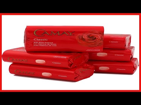 Camay Classic Bar Soap, with Rose Essence, 6-Pack of 98 Oz, 6 Bar Soaps.