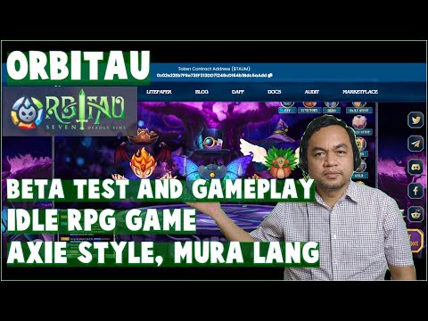 ORBITAU - BETA TEST GAMEPLAY, AXIE Type Play to Earn Game (Tagalog)
