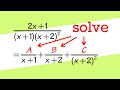 How To Solve Partial Fractions